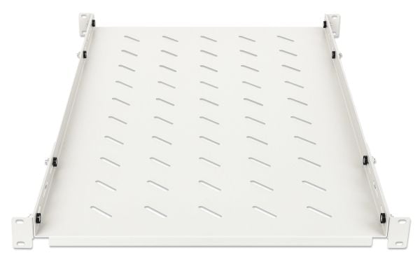 INTELLINET 19" hylly vaihtuvat kiskot 750mm syvä harmaa harmaa