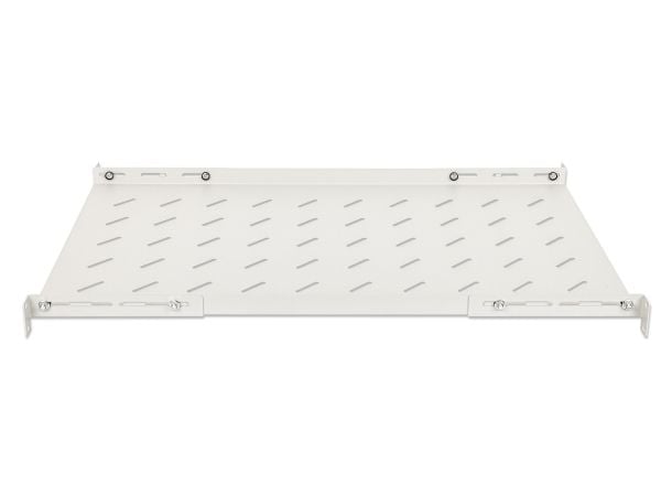 INTELLINET 19" hylly vaihtuvat kiskot 750mm syvä harmaa harmaa
