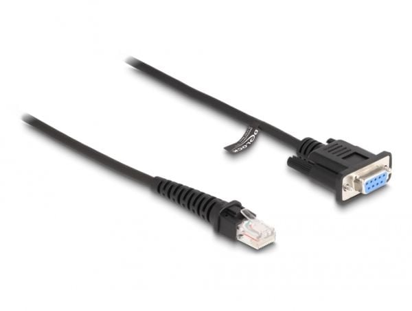 Delock - Seriell kabel - DB-9 (hunn) til RJ-50 (hann) - 1.5 m - rullet sammen, tommelskruer - svart