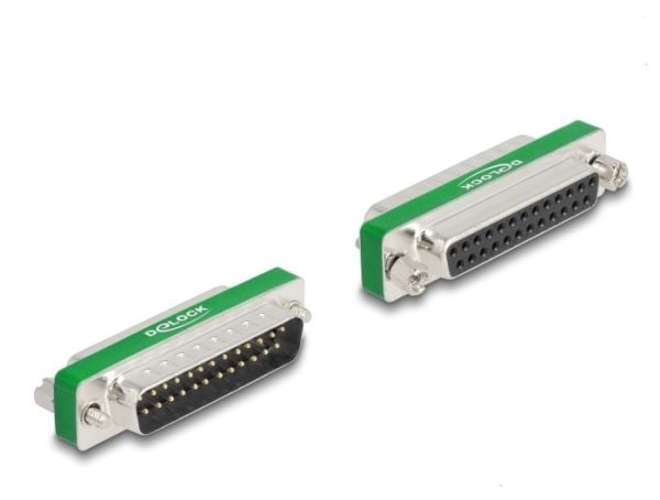 Delock HF/EMI-dämpningsfilter D-Sub 25 stift hane till hona med kapacitivt lågpassfilter
