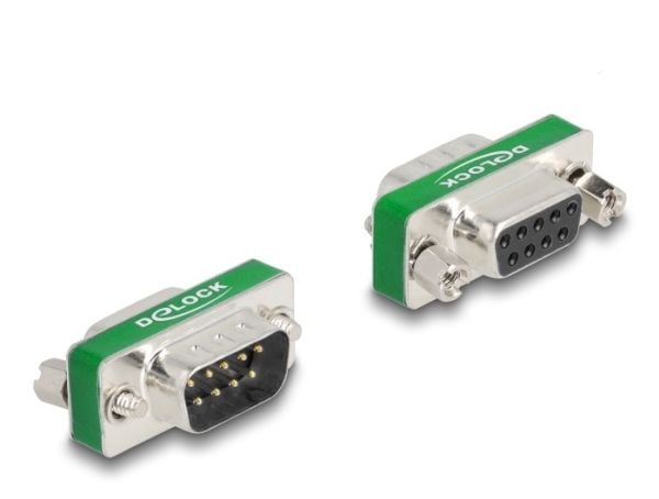 Delock HF/EMI-dämpningsfilter D-Sub 9 pin hane till hona med kapacitivt lågpassfilter