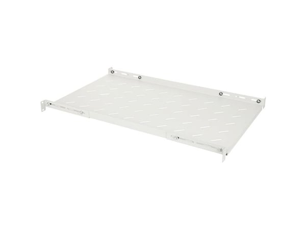 INTELLINET 19" hylly vaihtuvat kiskot 750mm syvä harmaa harmaa