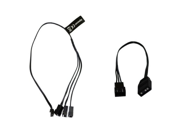 Alphacool 18601, 0,3 m, 3-pin, Rett, Rett, Sort, 12 g