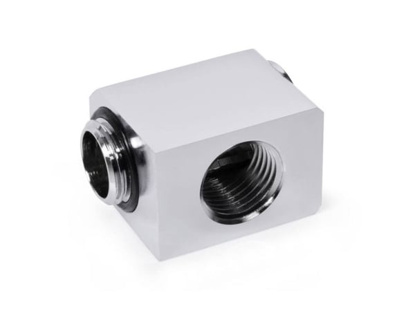 Alphacool 17584, Vannblokk, Messing, Kromfarget, 1/4", 90°, 23,5 mm