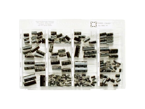 Elektrolyttkondensator radial 16/25/35/63 V 20 % 167 deler