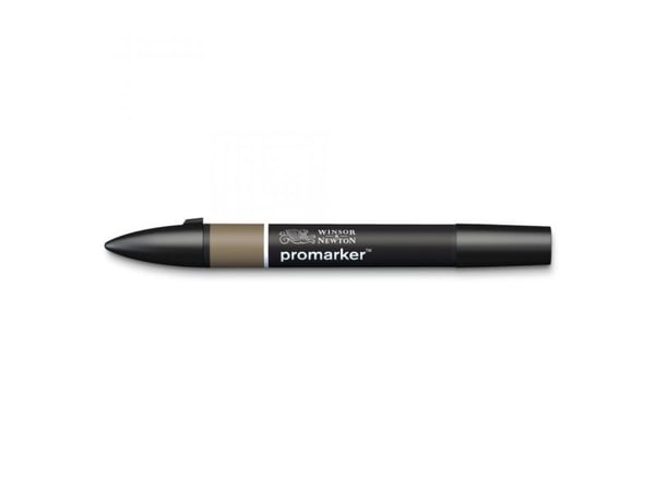 Winsor & Newton WG5, Grå, Assorterte farger, Warm Grey 5, Fin/medium, Meisel-/kulespiss, Rund