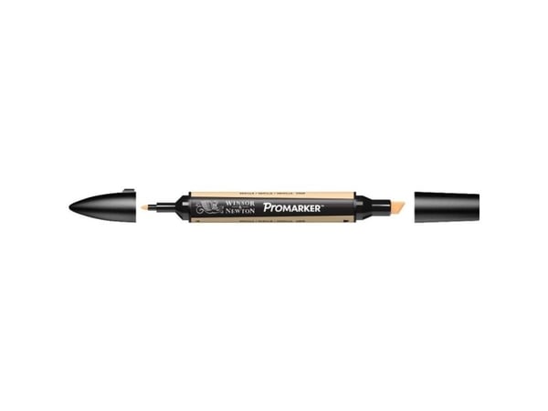 Winsor & Newton 0203284, Vaniljefarget, Flerfarget, Vanilla, Fin/medium, Meisel-/kulespiss, Rund