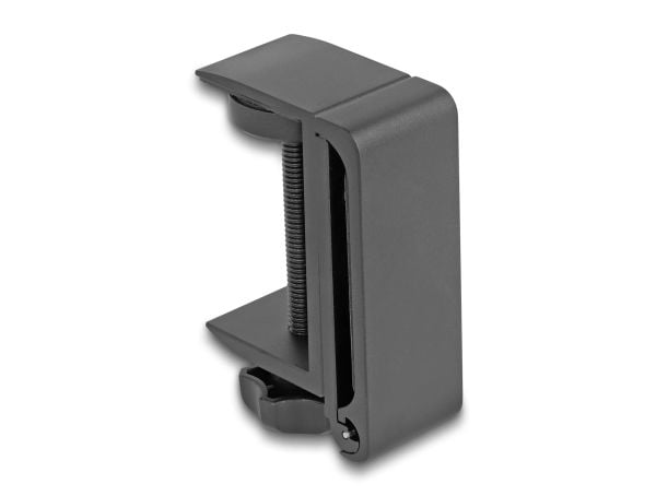 Delock hodetelefonholder justerbar for bordmontering aluminium sort