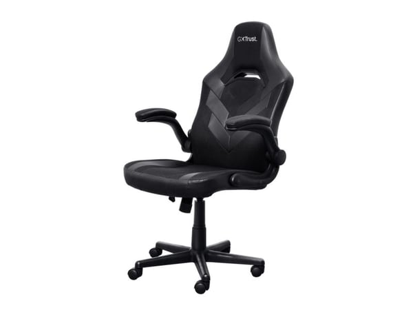 Trust GXT 703 RIYE - Spillestol - armlener - L-formet - tipping - roterende - syntetisk skinn, elastisk stoff - svart