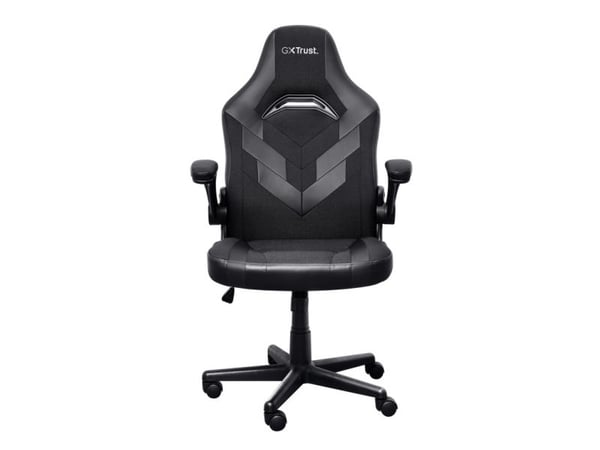 Trust GXT 703 RIYE - Spillestol - armlener - L-formet - tipping - roterende - syntetisk skinn, elastisk stoff - svart