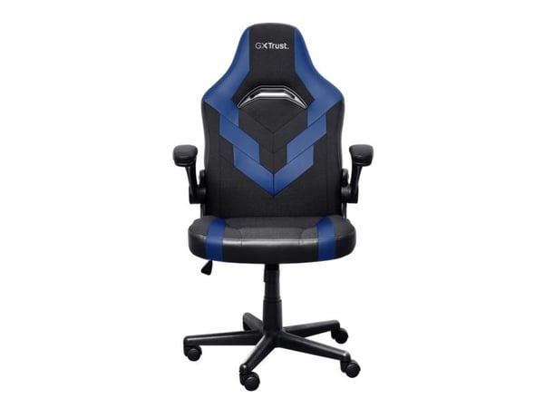 Trust GXT 703B RIYE - Spillestol - armlener - L-formet - tipping - roterende - syntetisk skinn, elastisk stoff - blå