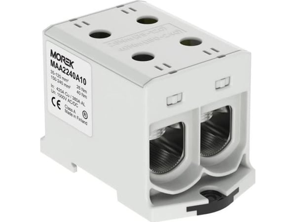 MOREK OTL240-2 connector, gray color 2xAl/Cu 35-240mm2 1000V Universal terminal MAA2240A10