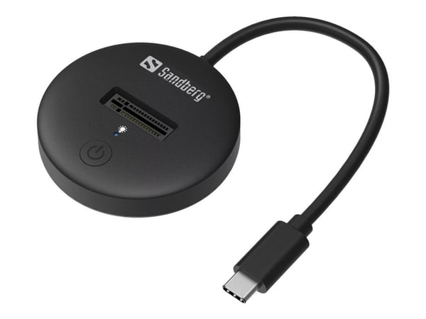 Sandberg - SSD-dokkestasjon - brønner: 1 - M.2 - M.2 NVMe Card - USB-C 3.2 (Gen 2)