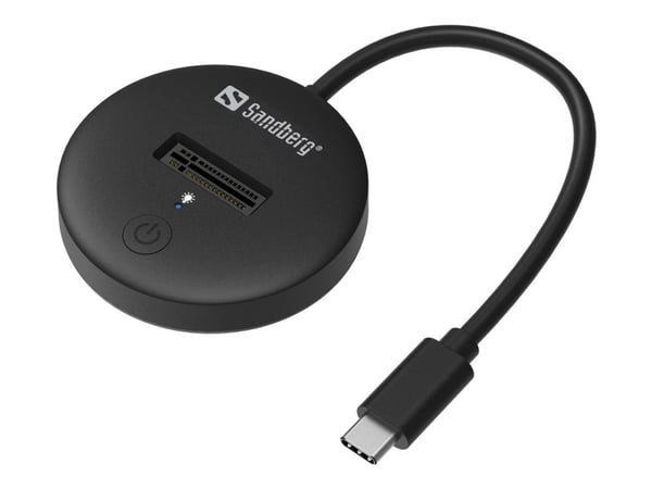Sandberg - SSD-dokkestasjon - brønner: 1 - M.2 - M.2 NVMe Card - USB-C 3.2 (Gen 2)