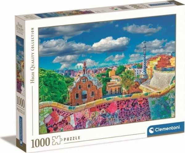 Clementoni CLE puslespill 1000 HQ Park Guell Barcelona 39744