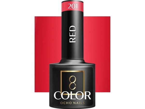 Activeshop OCHO NAILS Hybridnagellack röd 201 -5 g