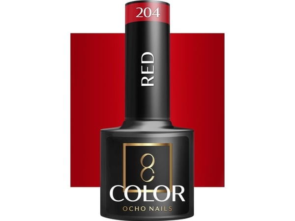 Activeshop OCHO NAILS hybridnagellack röd 204 - 5 g
