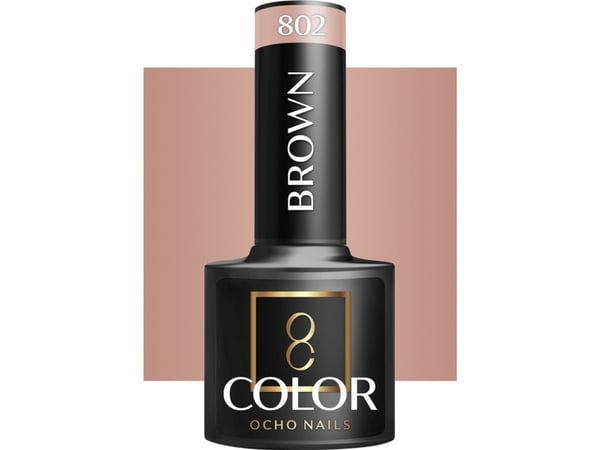 Activeshop OCHO NAILS hybrid neglelakk brown 802 -5 g