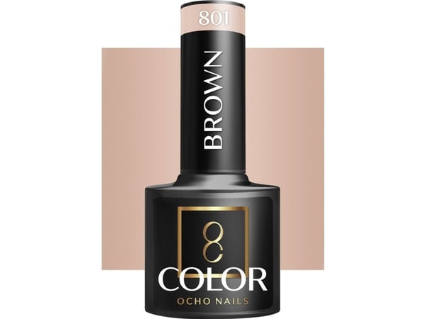 Activeshop OCHO NAILS hybridnagellack brown 801 -5 g