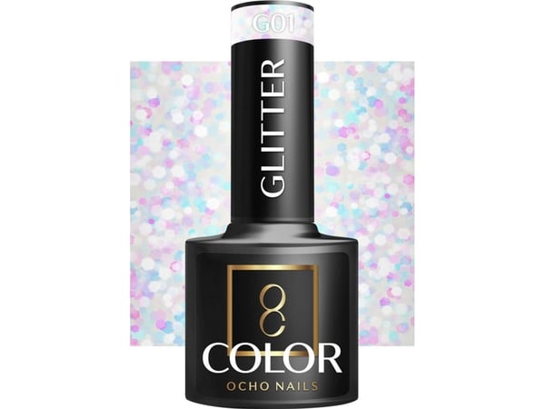 Activeshop OCHO NAILS hybridnagellack glitter G01 - 5 g