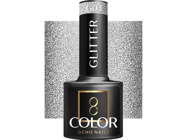 Activeshop OCHO NAILS hybrid neglelakk glitter G03 -5 g