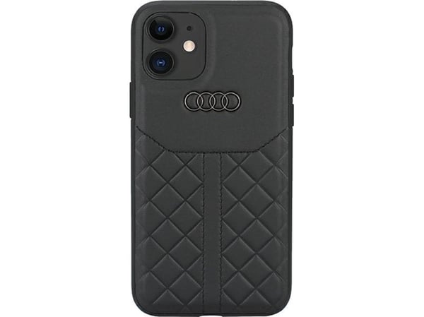 Apple iPhone 11 Audi Genuine odinis dėklas (AU-TPUPCIP11R-Q8/D1-BK) juodos spalvos