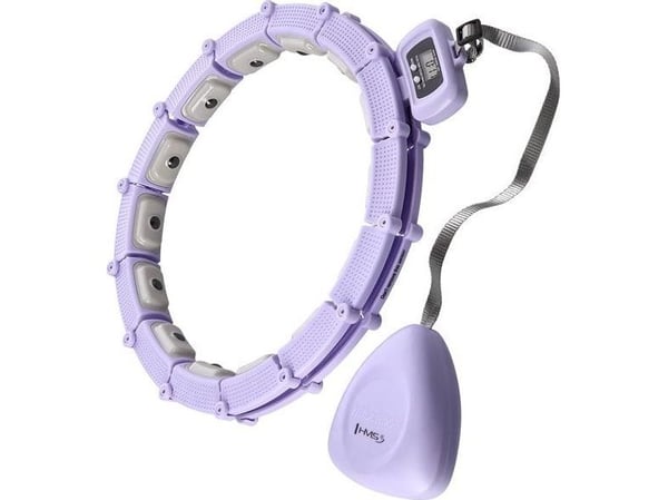 Hula hop HMS HHM14 magneeteilla, painolla ja laskurilla violetti
