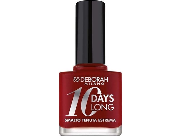 Deborah Milano 10 Days Long 161 Dark Red 11ml, Red, Dark Red, Care, Coloring, 1 pc(s), Opaque, Gloss