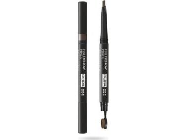 Pupa Definer brynskrivesett 2-i-1 004 Extra Dark 0,2 g (parabenfri) med pensel Pupa Definer brynskrivesett 2-i-1 004 Extra Dark 0,2 g (parabenfri) med pensel