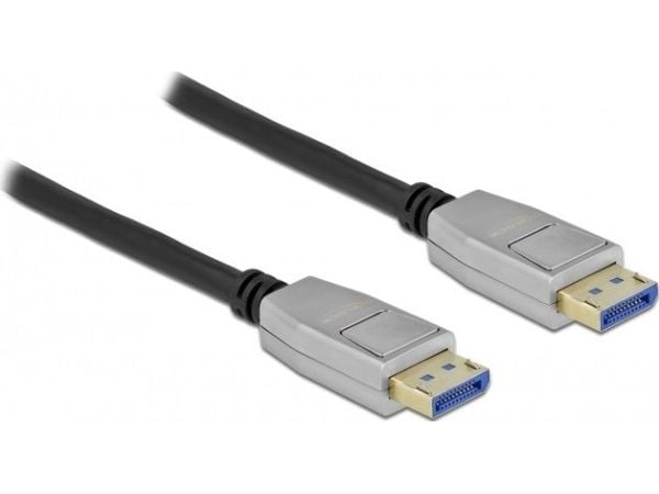 Delock - DisplayPort-kabel - DisplayPort (hann) låst til DisplayPort (hann) låst - DisplayPort 2.0 - 3 m - 10 K 60 Hz (10240x4320) støtte - svart