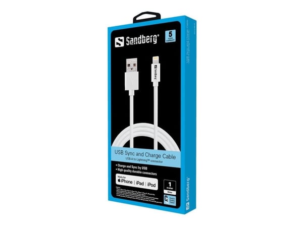 Sandberg USB til Lightning Sync/Charge 1M