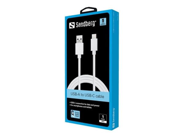 Sandberg - USB-kabel - USB-C (hann) til USB-type A (hann) - USB 3.1 - 1 m