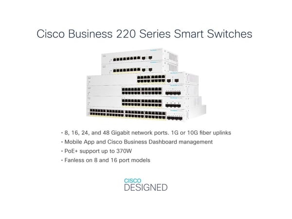 Cisco Business 220 Series CBS220-24FP-4G - Switch - smart - 24 x 10/100/1000 (PoE+) + 4 x Gigabit SFP (opplink) - rackmonterbar - PoE+ (382 W)