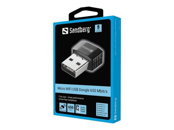 Sandberg Micro Wifi USB Dongle - 650 Mbit/s