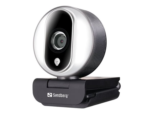 Sandberg Streamer USB Webcam Pro - Direktestrømningskamera - farge - 2 MP - 1920 x 1080 - 720p, 1080p - lyd - USB 2.0 - H.264