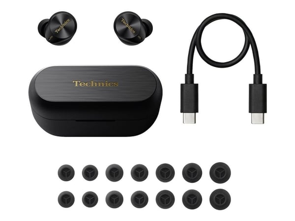 Technics AZ80 - True wireless-hodetelefoner med mikrofon - i øret - Bluetooth - aktiv støydemping - svart