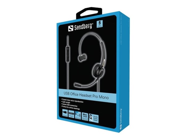 Sandberg Office Pro - Headset - på örat - kabelansluten - USB