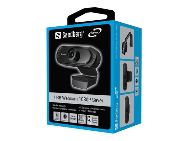 Sandberg Saver - Nettkamera - farge - 2 MP - 1920 x 1080 - 1080p - lyd - USB 2.0