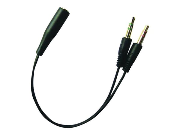 Sandberg Headset Converter - Hodesettadapter - mini-phone stereo 3.5 mm hann til 4-polsminijakk hunn