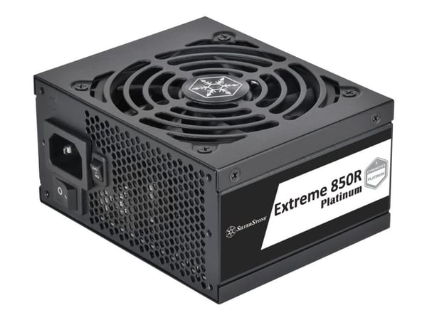 SilverStone Extreme 850R Platinum - Strømforsyning (intern) - SFX12V 4.0 - AC 180-264 V - 850 watt - aktiv PFC - svart