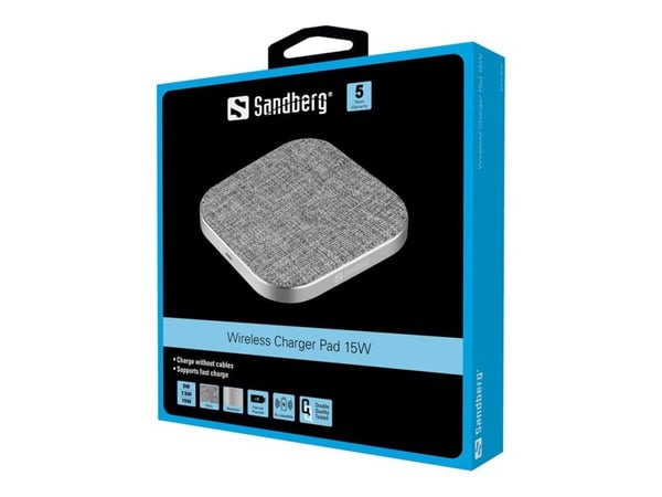 Sandberg - Trådløs ladematte - 15 watt