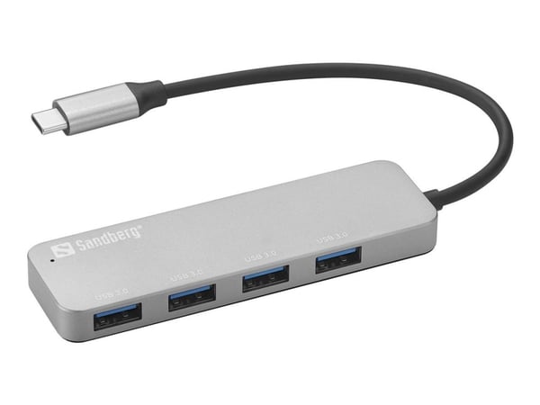 Sandberg Saver - Hub - 4 x SuperSpeed USB 3.0 - stasjonær