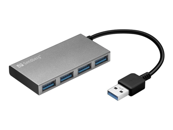 Sandberg USB 3.0 Pocket Hub - Hub - 4 x SuperSpeed USB 3.0 - stasjonær