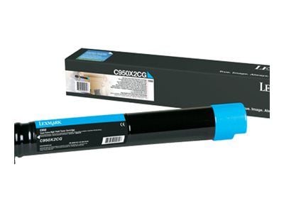 Lexmark C950X2CG, 24000 sivua, Syaani, 1 kpl