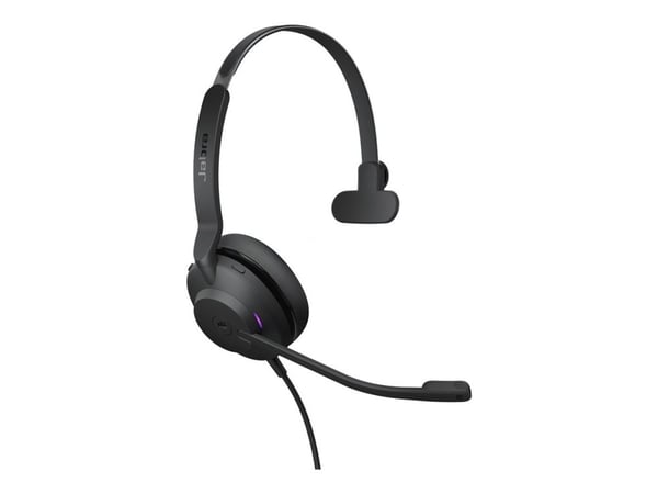 Jabra Evolve2 30 MS Mono - Hodesett - on-ear - kablet - USB-C - Certified for Microsoft Teams