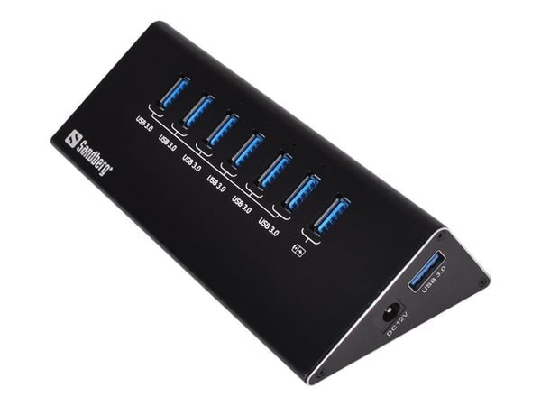 Sandberg USB 3.0 Hub 7 ports - Hub - 7 x SuperSpeed USB 3.0 - stasjonær