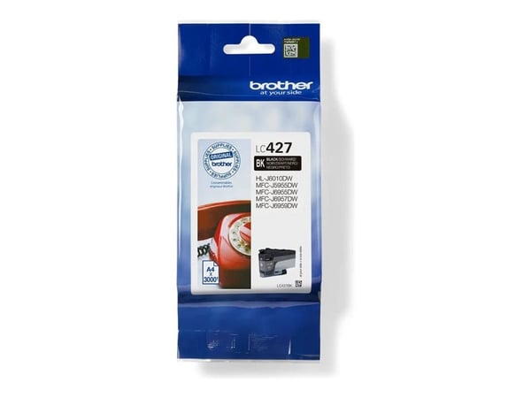 Brother LC427BK, 3000 sivua, 1 kpl, Kertapakkaus