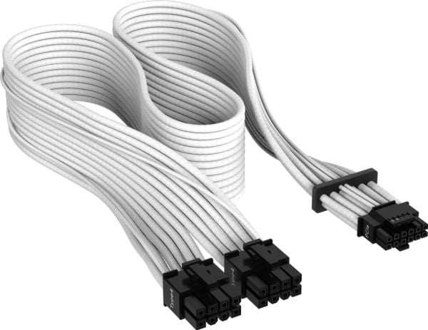 Corsair CP-8920332, 12VHPWR, Suora, Suora, Valkoinen, 1 kpl