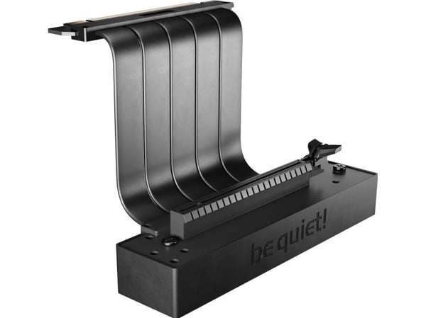 be quiet! - PCI Express x16-kabel - PCI Express 4.0 x16 (hunn) vinklet til PCI Express 4.0 x16 (hann) - 20 cm - riser - svart