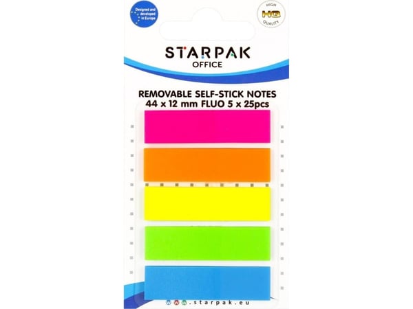 Starpak bokmerker 12x44 5x25K FLUO stk B/C 24/1008PH